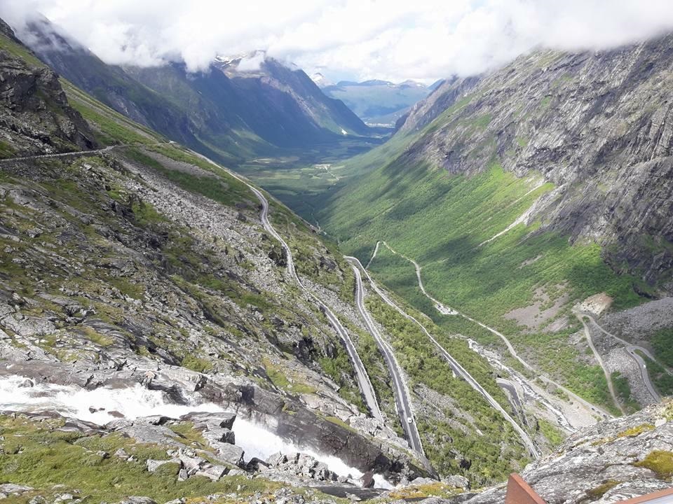 Der Trollstigen Paß in Norwegen